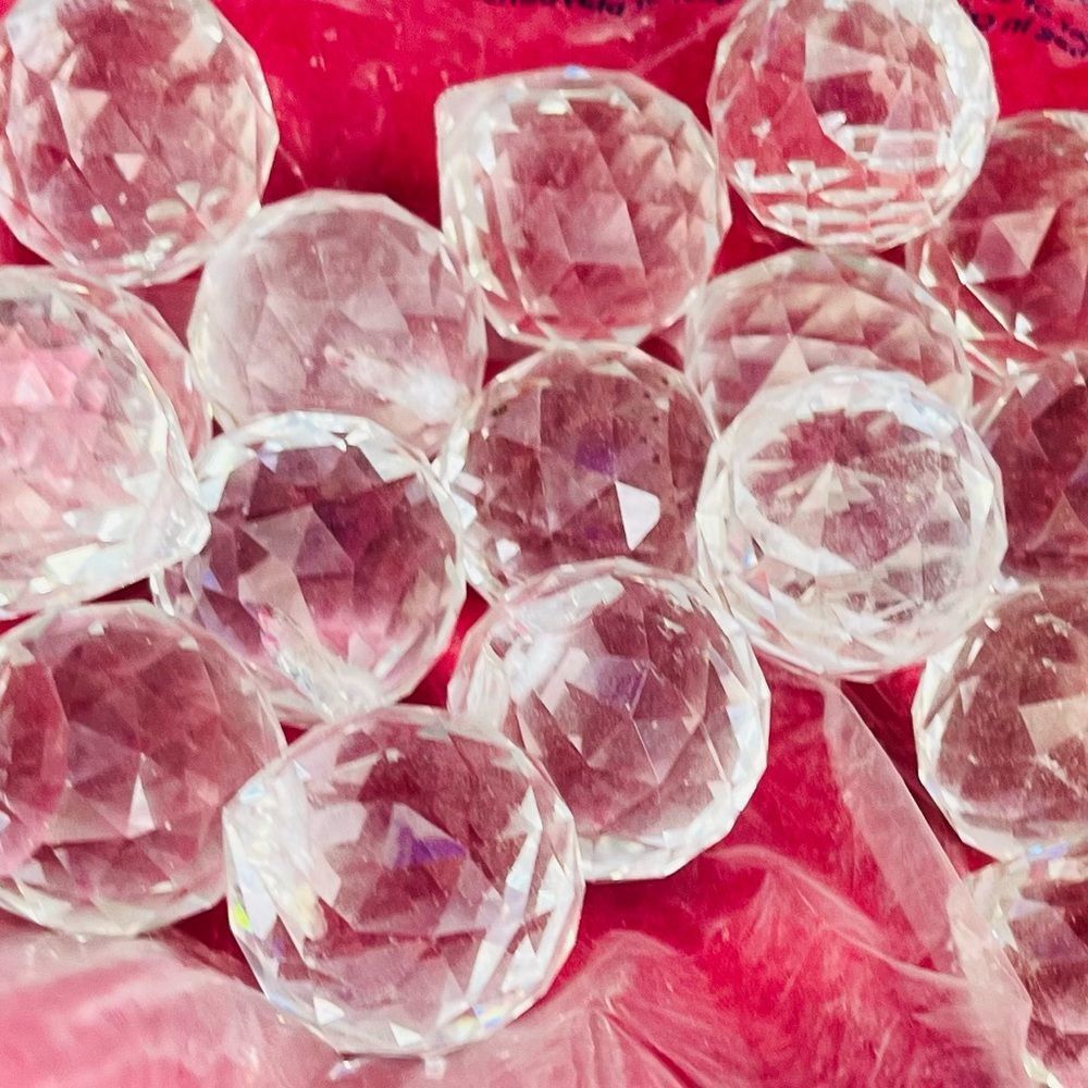 10 for 15$ Clear glass crystal ball prism pendant suncatcher 10 for 15$